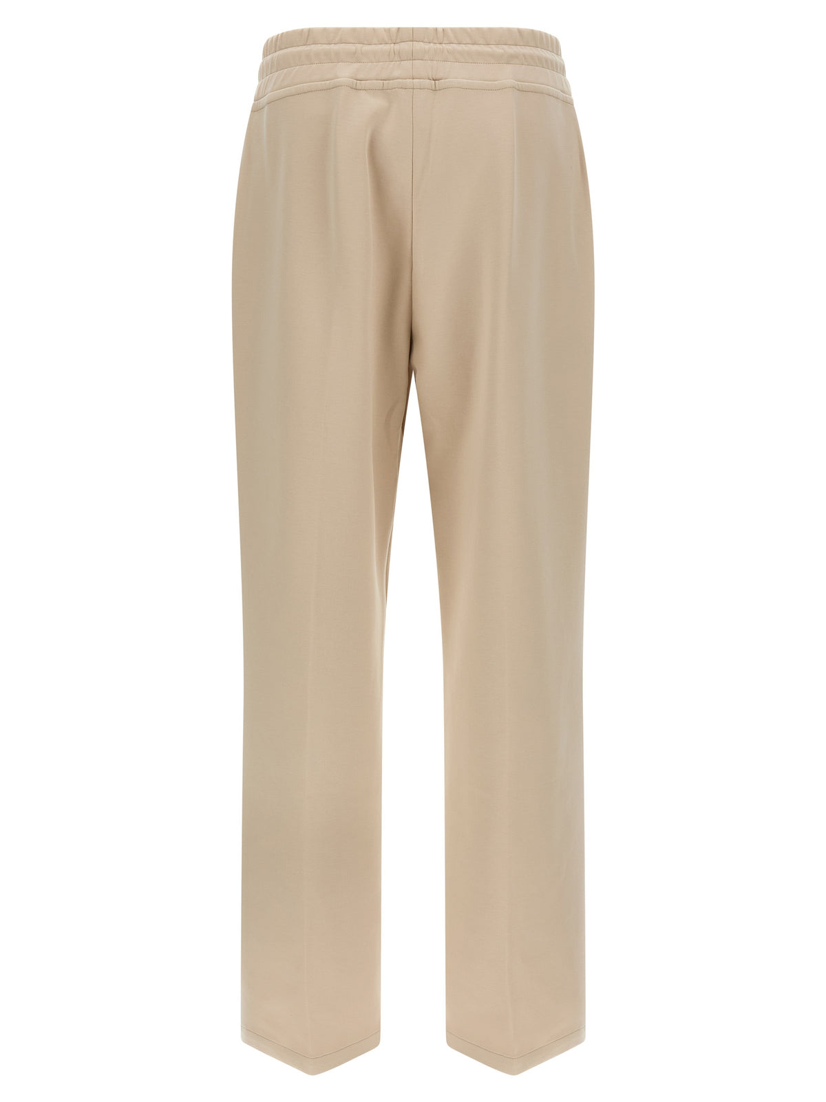 MooRER Bayonne Beige Cotton Joggers for Women