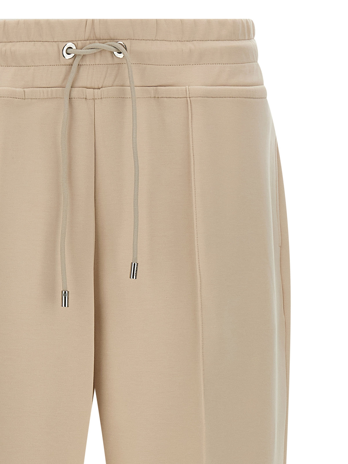 MooRER Bayonne Beige Cotton Joggers for Women