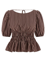 PINKO Brown Viscose Pattern Shirt