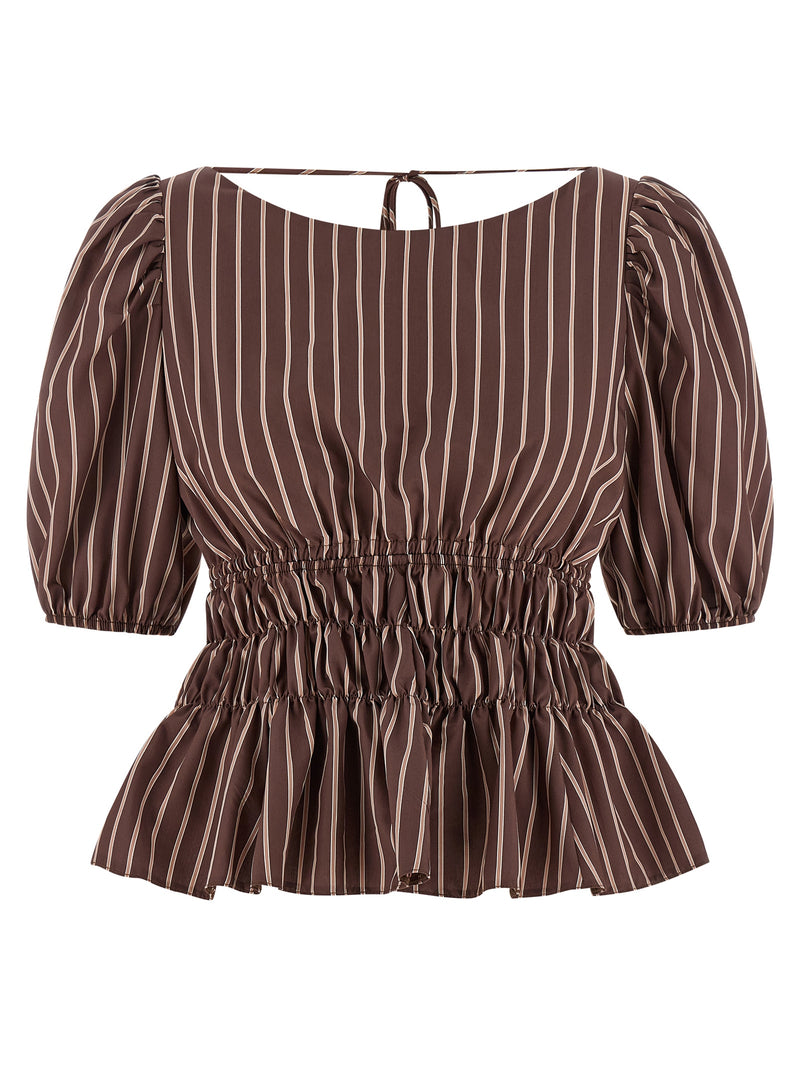PINKO Brown Viscose Pattern Shirt