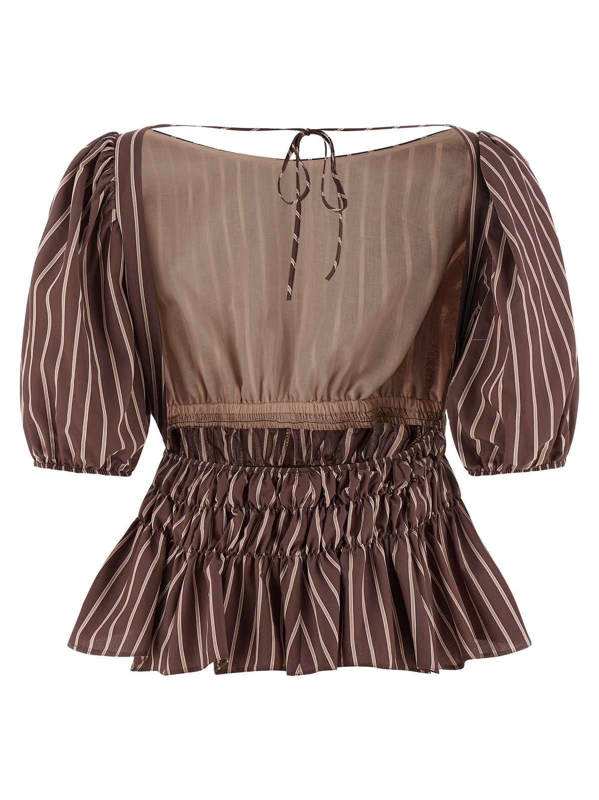 PINKO Brown Viscose Pattern Shirt