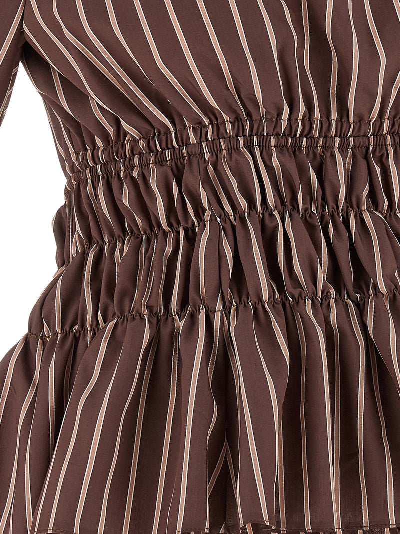PINKO Brown Viscose Pattern Shirt