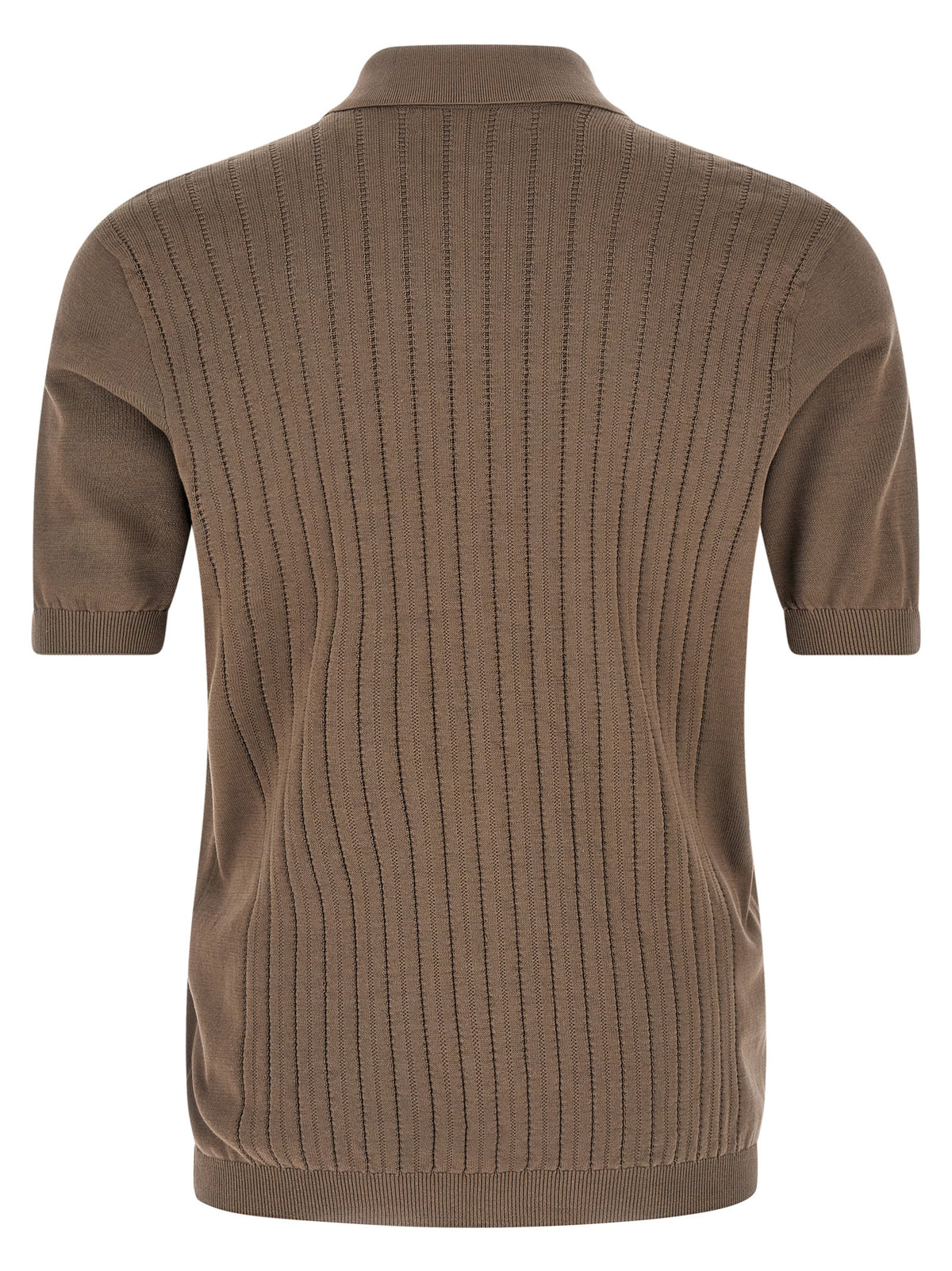 Brunello Cucinelli Brown Cotton Blouse