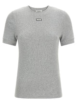 Entire Studios Gray Cotton T-Shirt