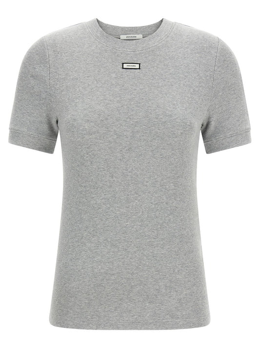 T-shirt gris en coton Entire Studios