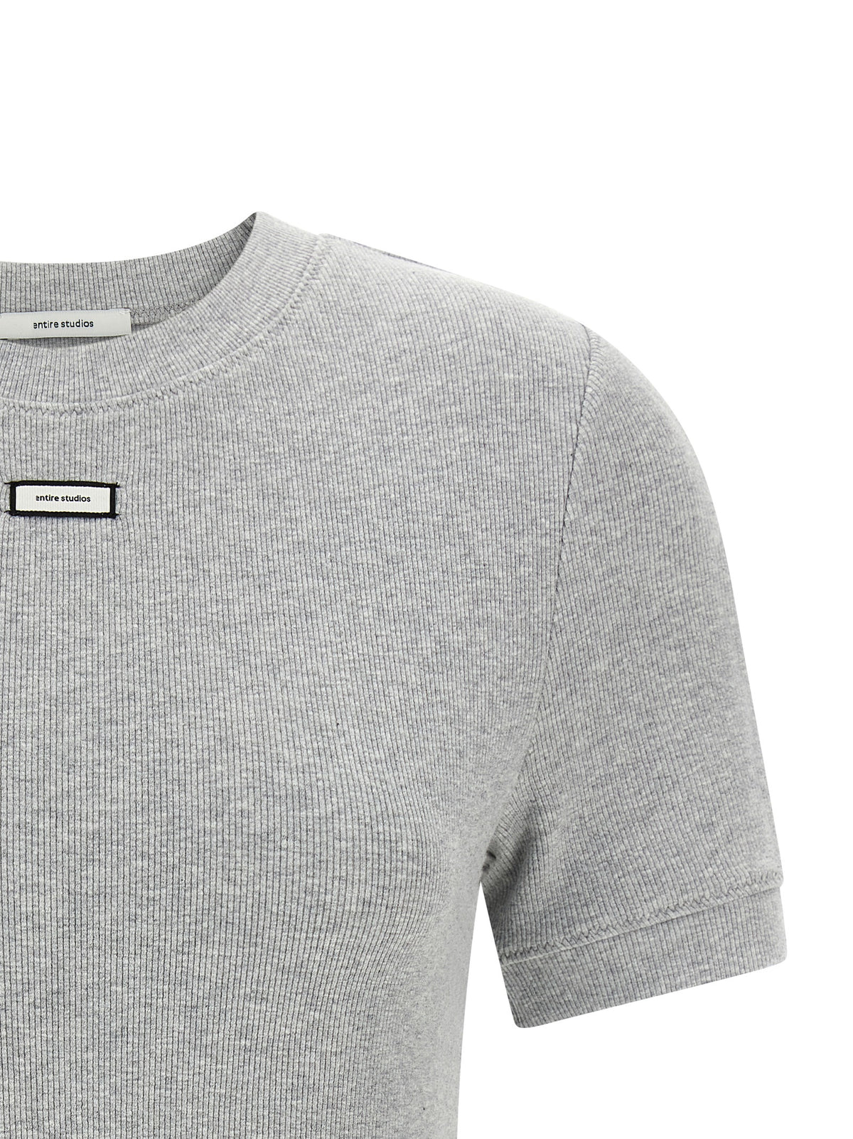 Entire Studios Gray Cotton T-Shirt