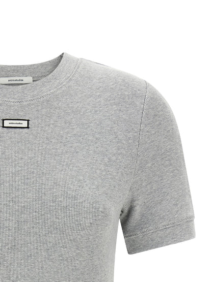 Entire Studios Gray Cotton T-Shirt
