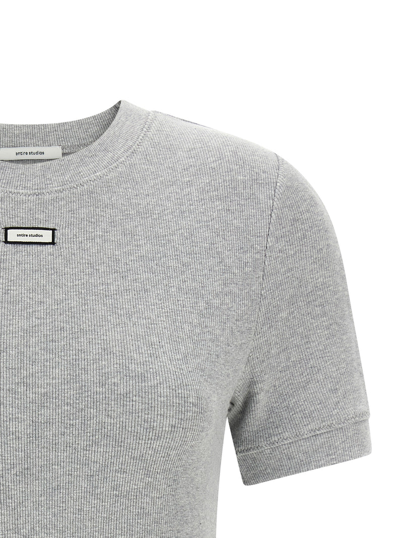 Entire Studios Gray Cotton T-Shirt