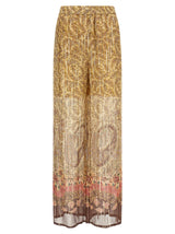 Valentino Garavani Multicolor Silk Casual Pants