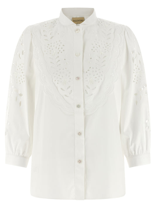 Valentino Garavani White Cotton Blouse