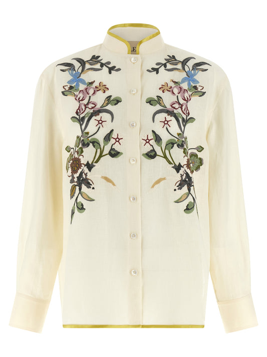 Valentino Garavani Beige Linen Blouse - Timeless Elegance