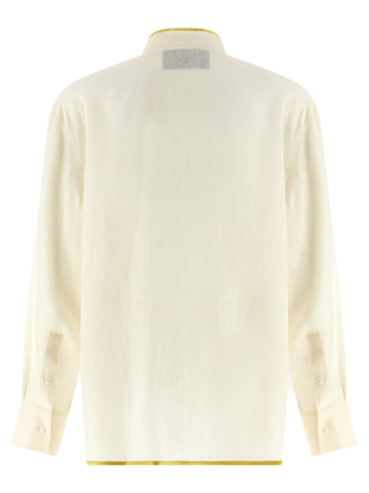 Valentino Garavani Beige Linen Blouse