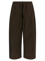 Pantalon décontracté en coton marron Entire Studios