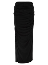 Mini-jupe noire en viscose Entire Studios