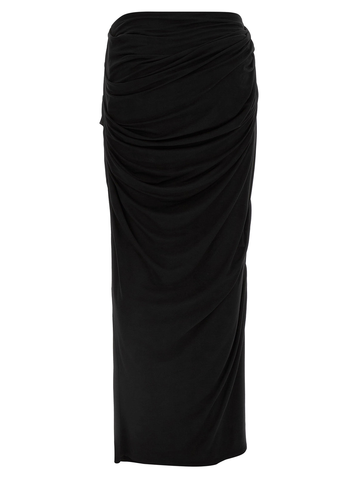 Mini-jupe noire en viscose Entire Studios