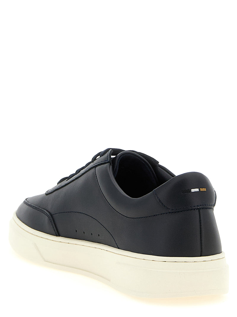 Baskets basses Hugo Boss en cuir de vachette bleu