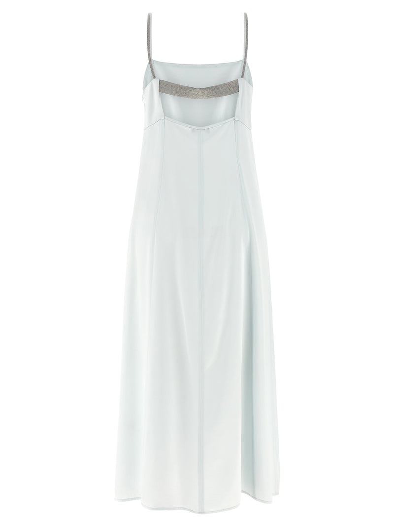 Peserico Blue Viscose Long Dress