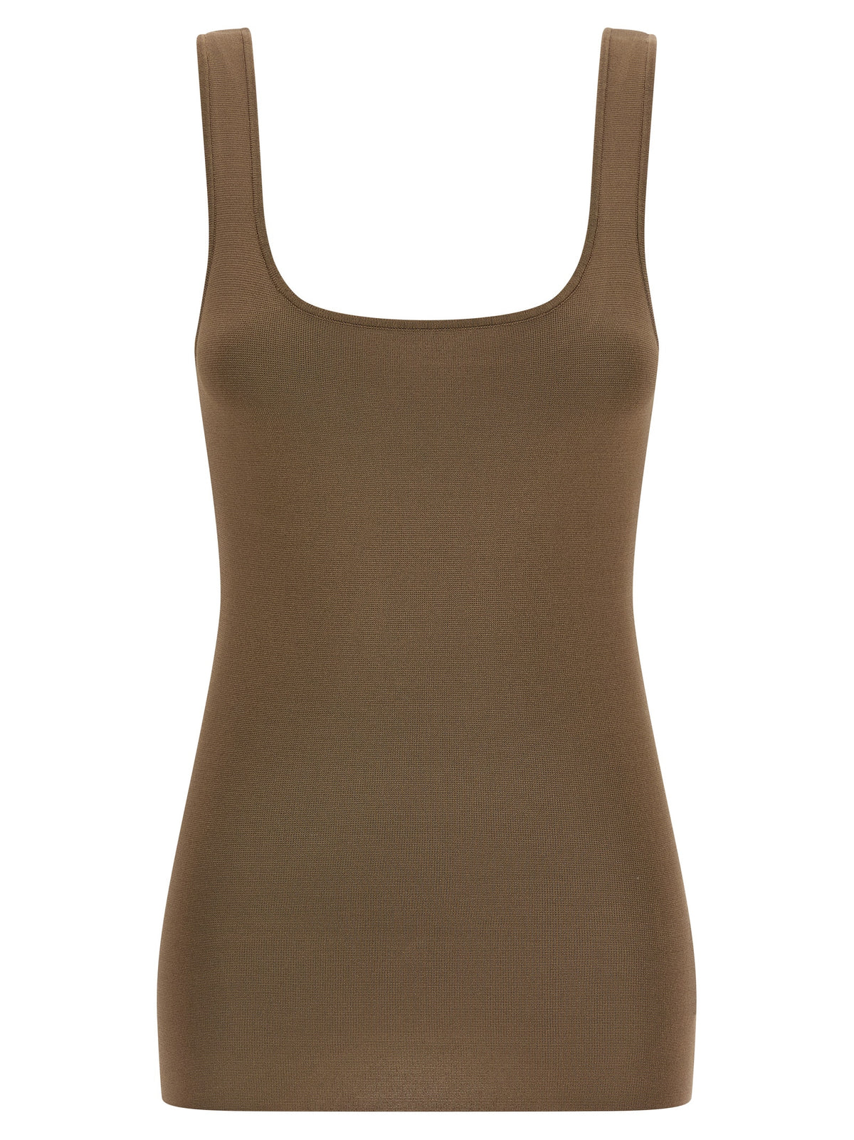 Entire Studios Brown Viscose Sleeveles T-Shirt