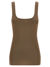 Entire Studios Brown Viscose Sleeveles T-Shirt