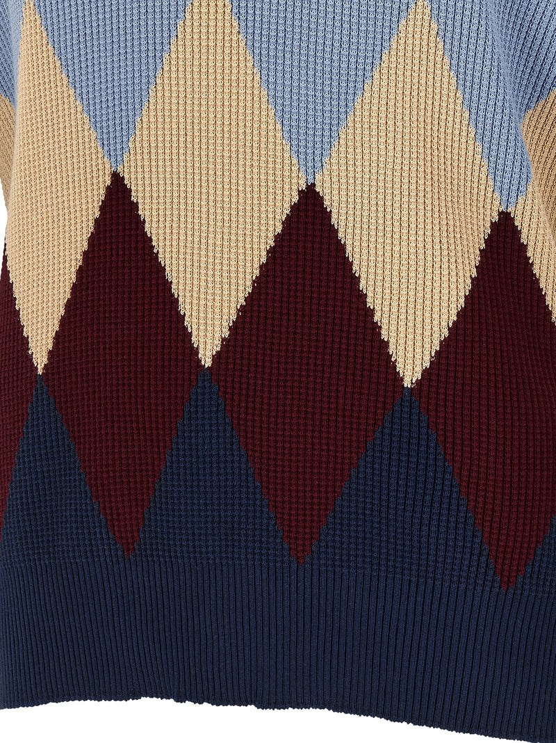 Ballantyne Blue Cotton Cardigan