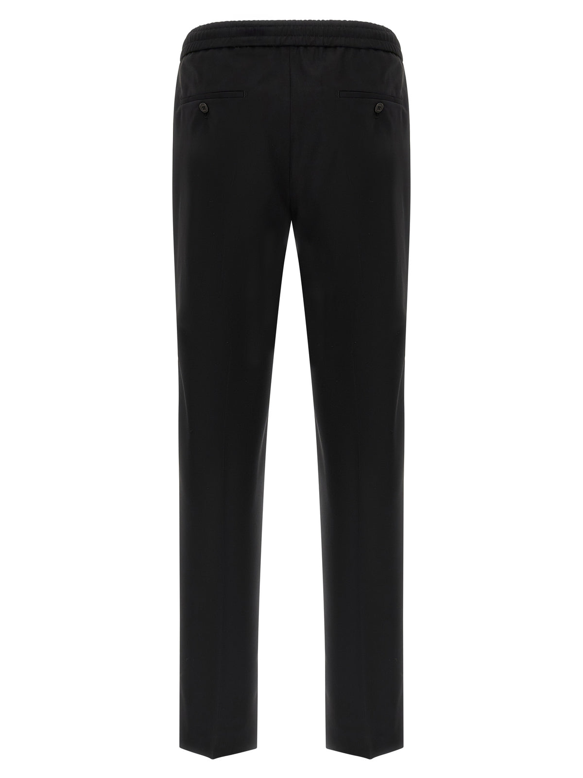 Incotex Black Virgin Wool Casual Pants