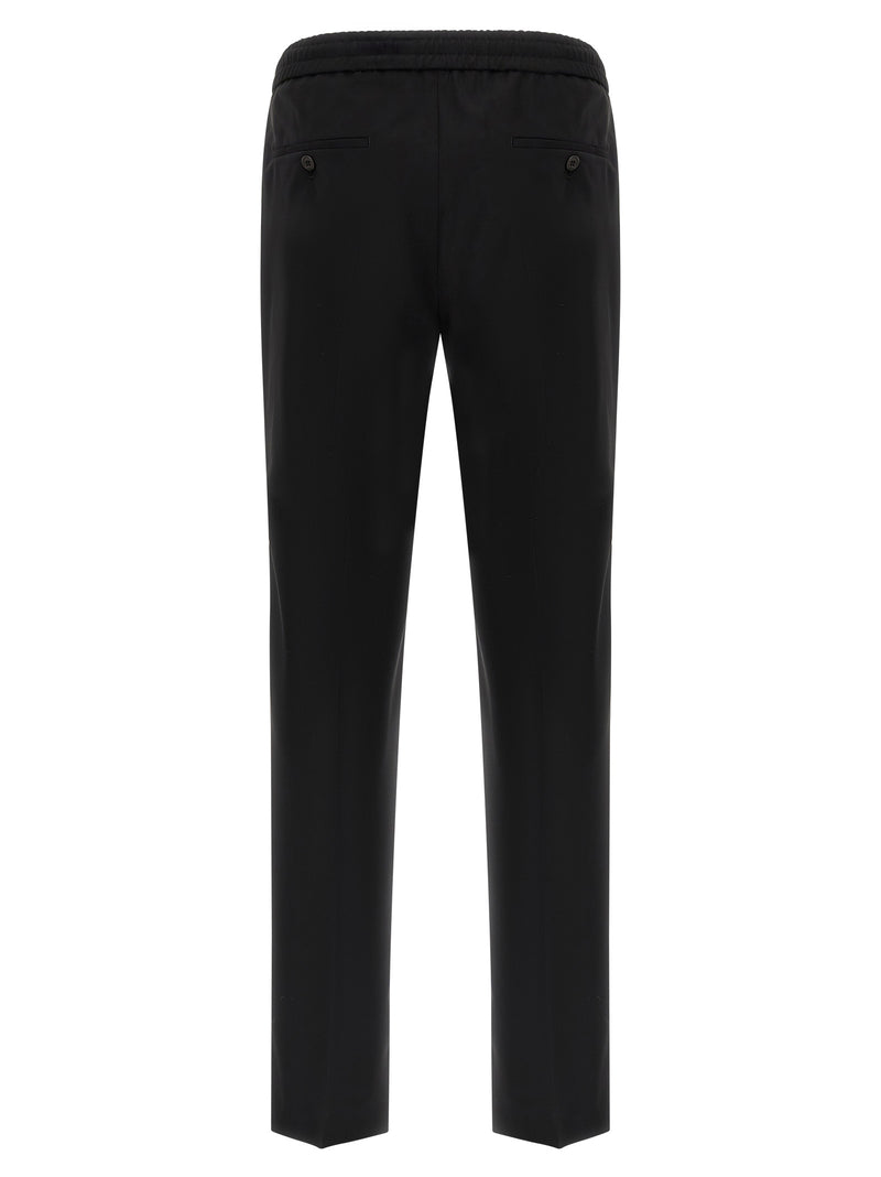 Incotex Black Virgin Wool Casual Pants