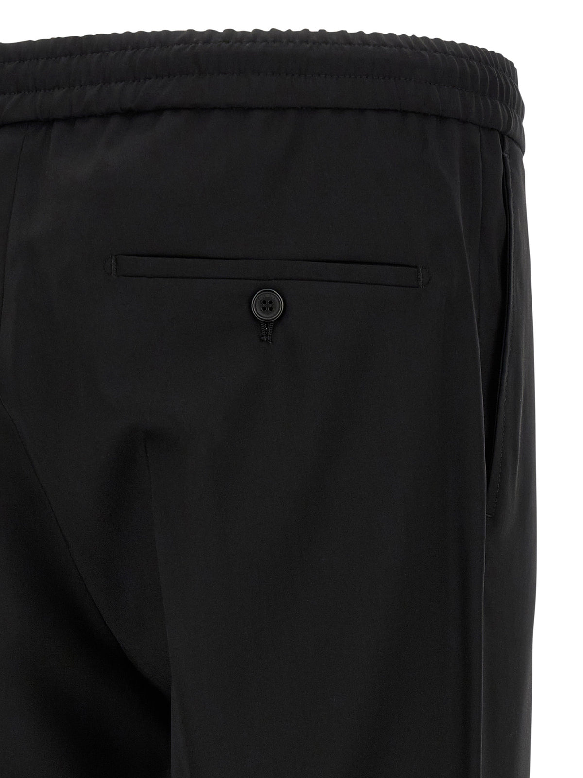 Incotex Black Virgin Wool Casual Pants