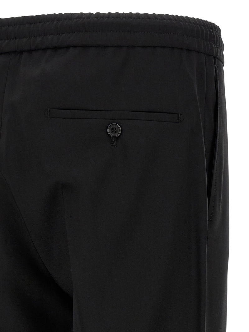 Incotex Black Virgin Wool Casual Pants