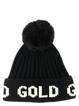 GOLDBERGH Black Marabou Beanie