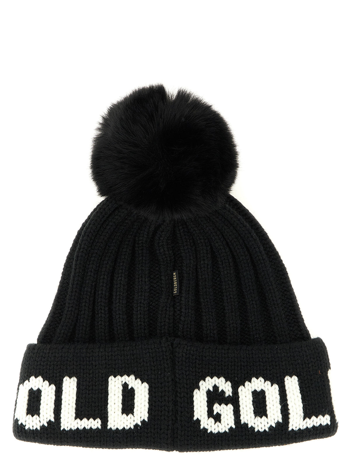 GOLDBERGH Black Marabou Beanie
