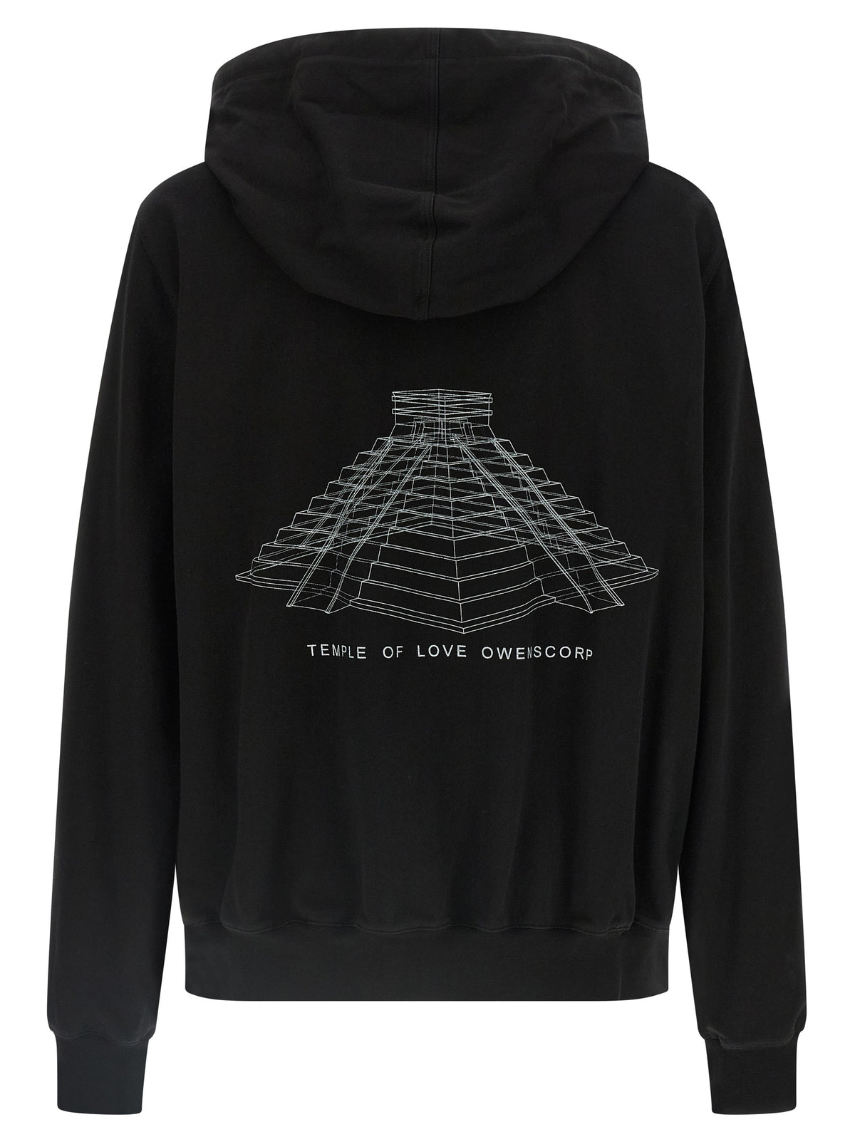 Sweat-shirt en coton noir Rick Owens