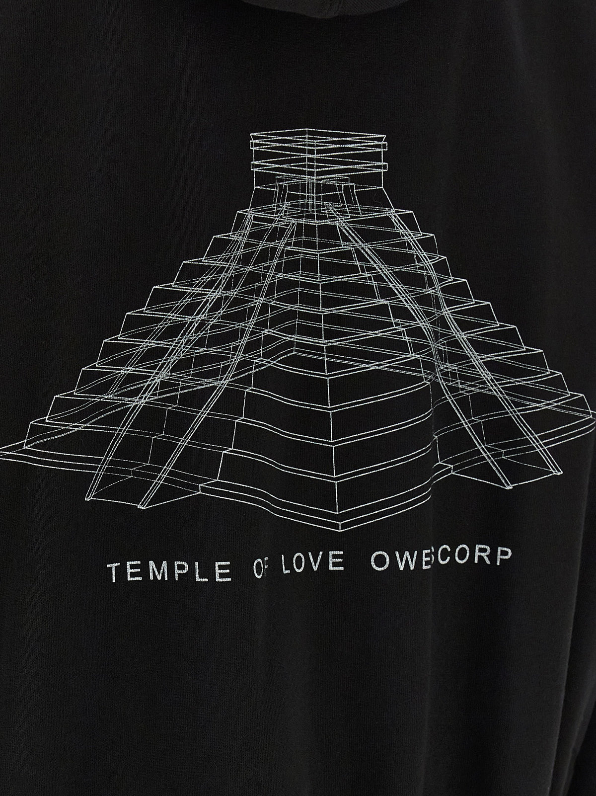 Sweat-shirt en coton noir Rick Owens