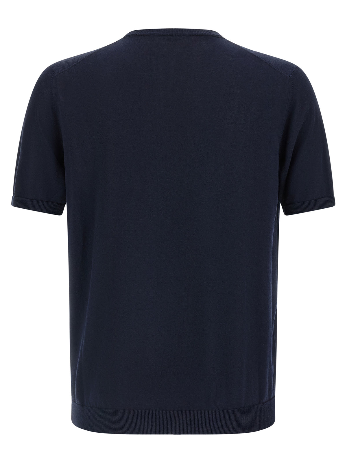 Cardigan Roberto Collina en coton bleu