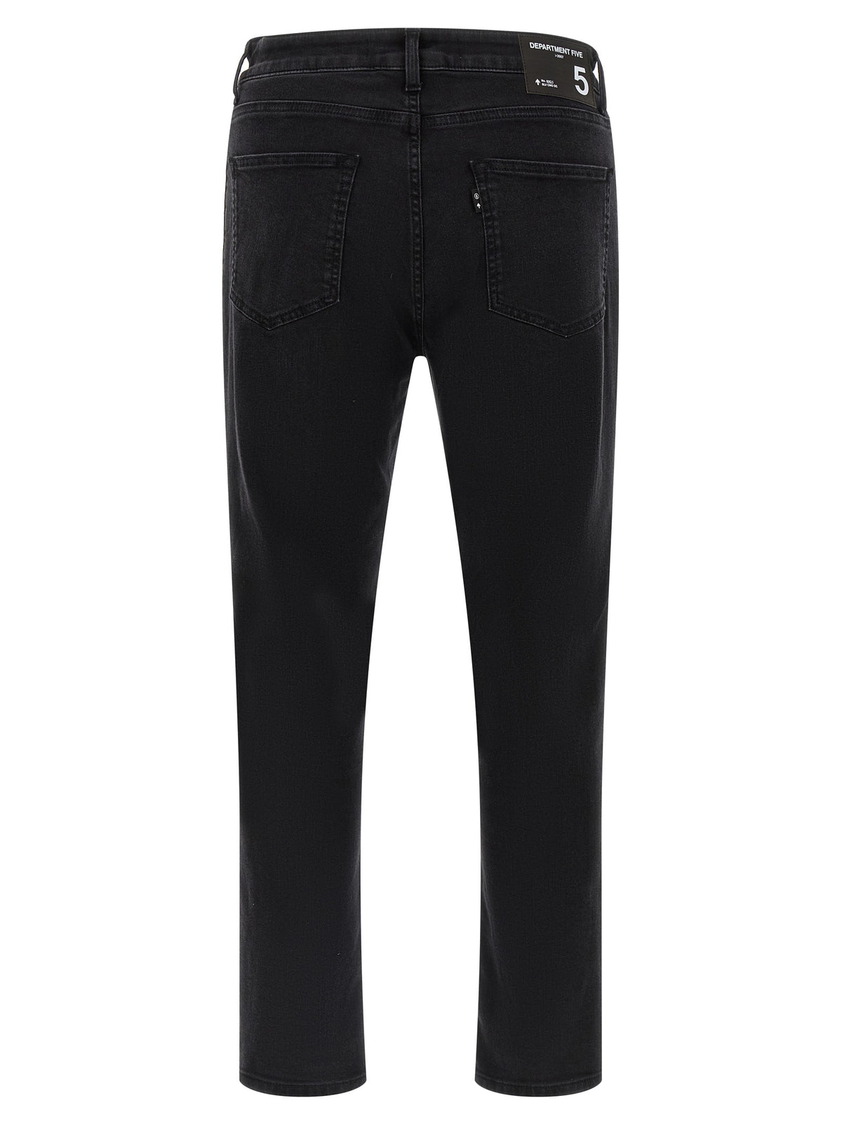Department 5 Black Cotton Cropped Jeans