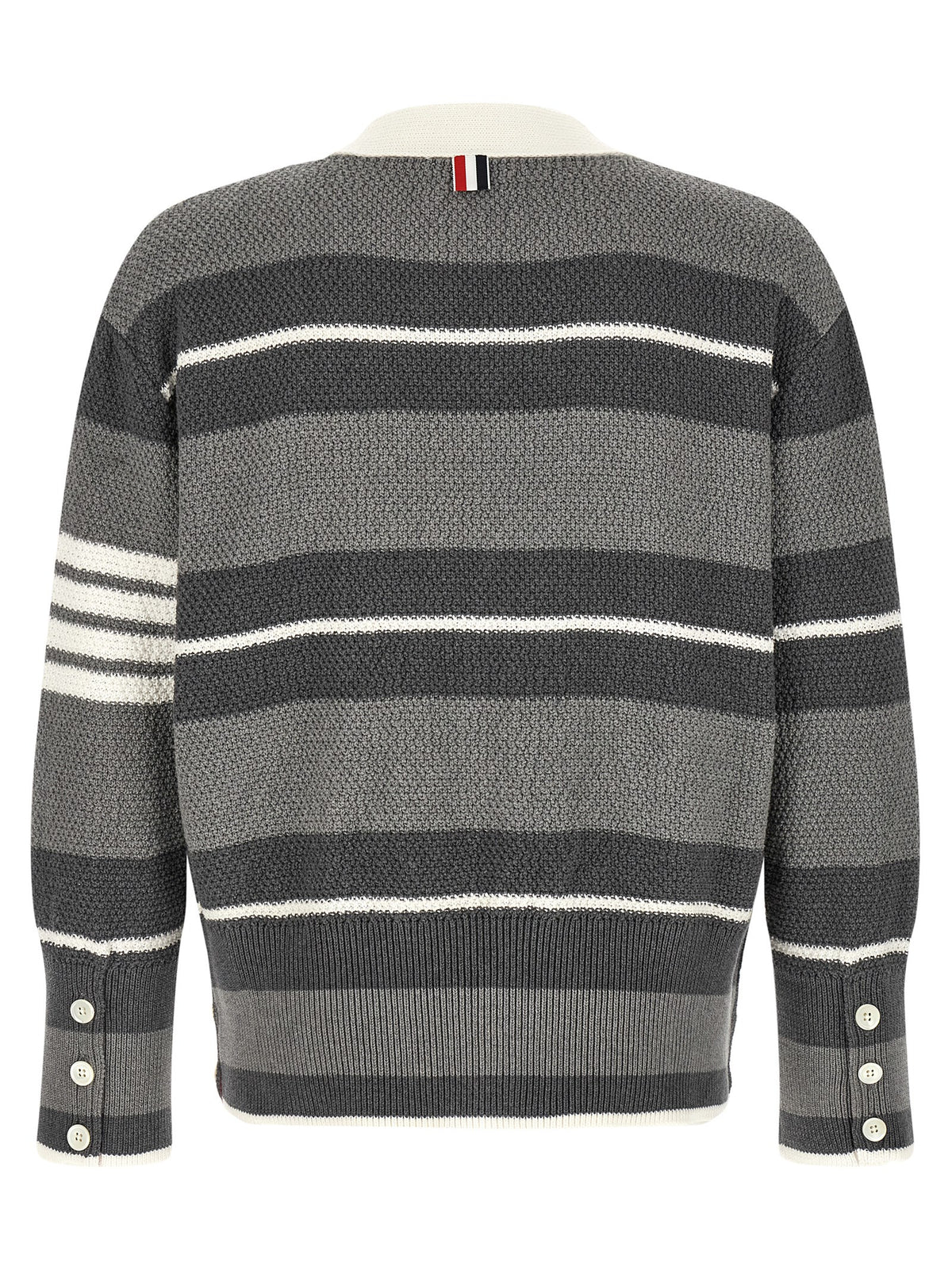 Thom Browne Gray Cotton Cardigan