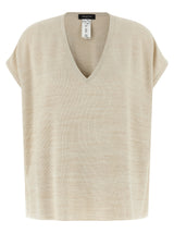 Gilet en Coton Doré Fabiana Filippi