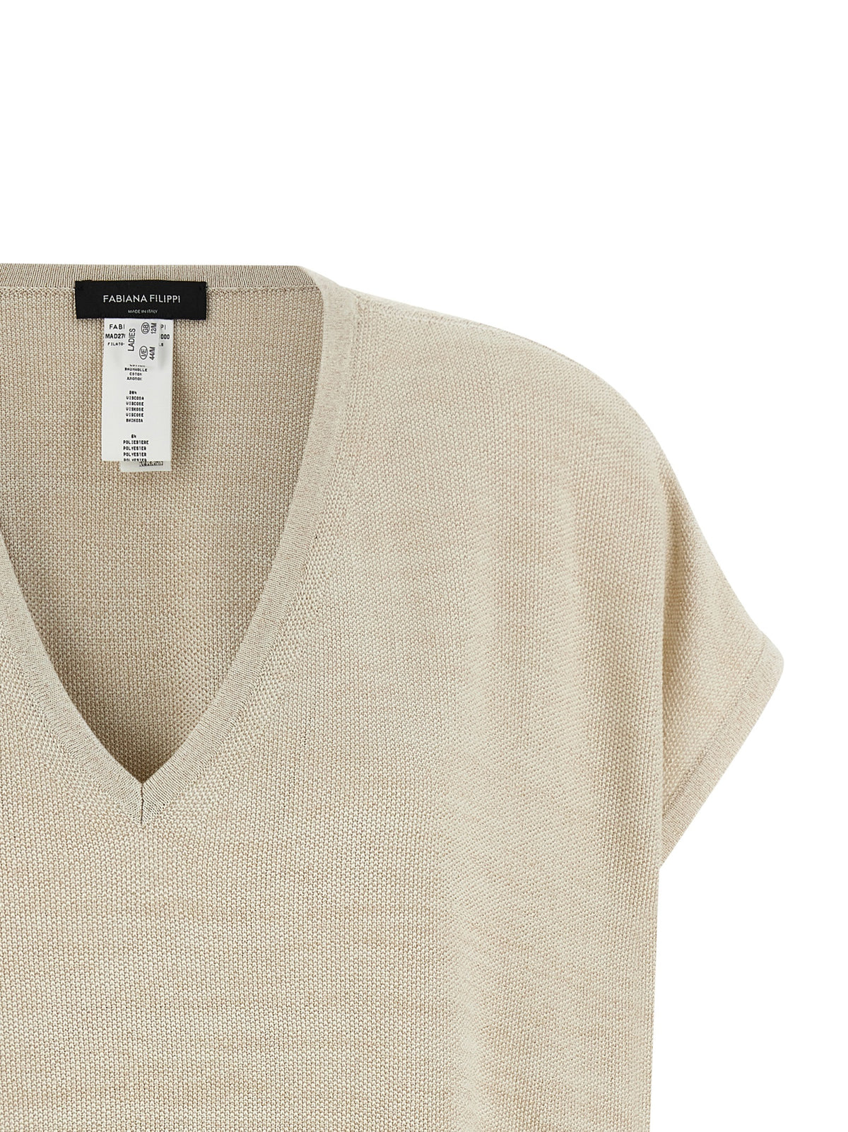 Gilet en Coton Doré Fabiana Filippi