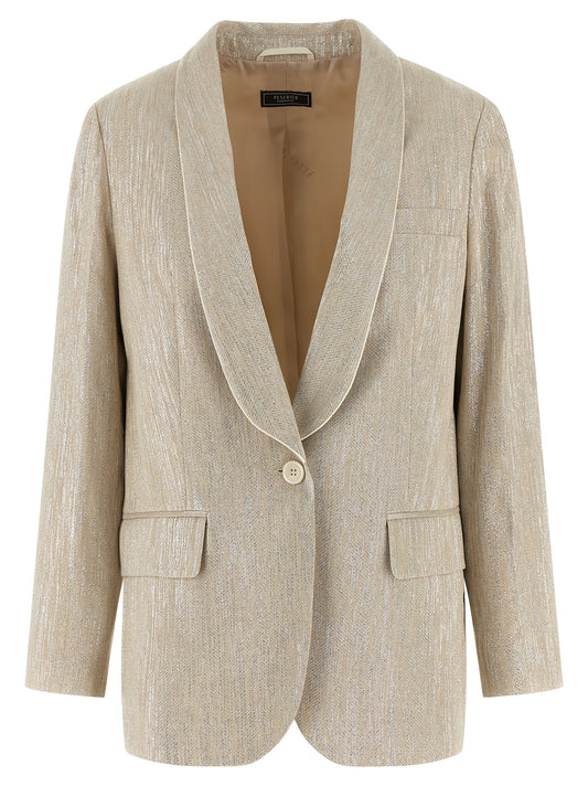 Peserico Beige Viscose Blazer