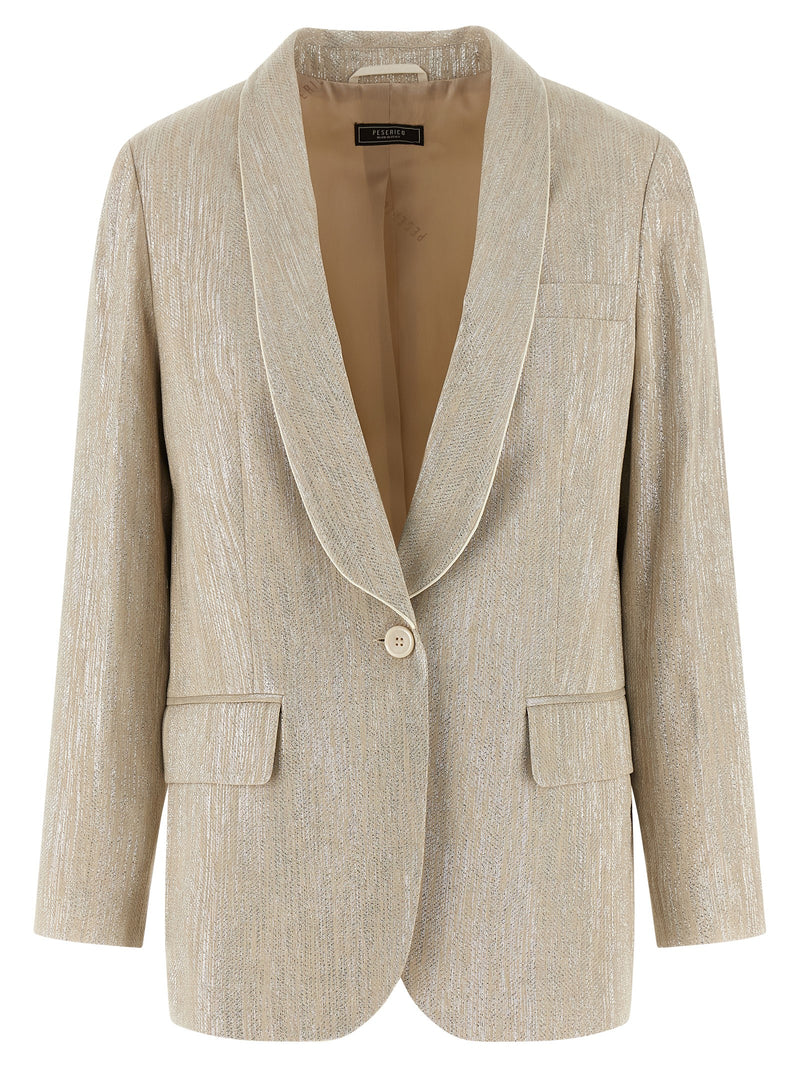 Peserico Beige Viscose Blazer