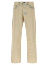 Golden Goose Beige Cotton Jeans Denim
