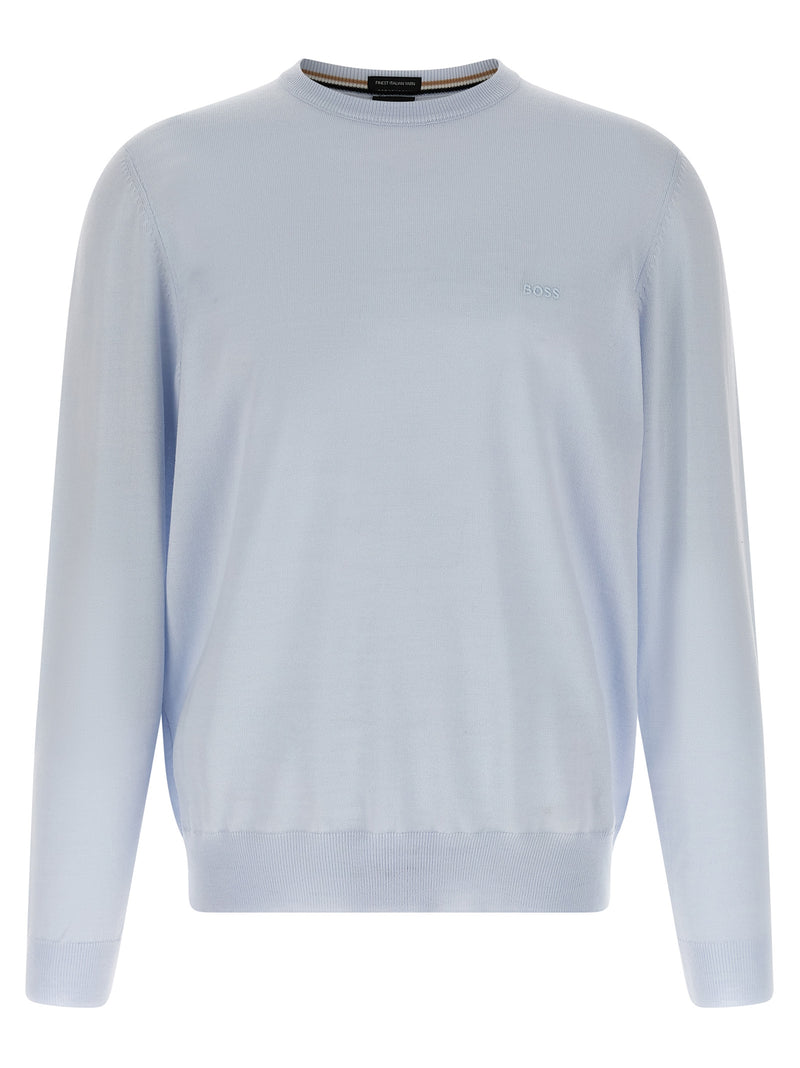 Hugo Boss Blue Virgin Wool Cardigan