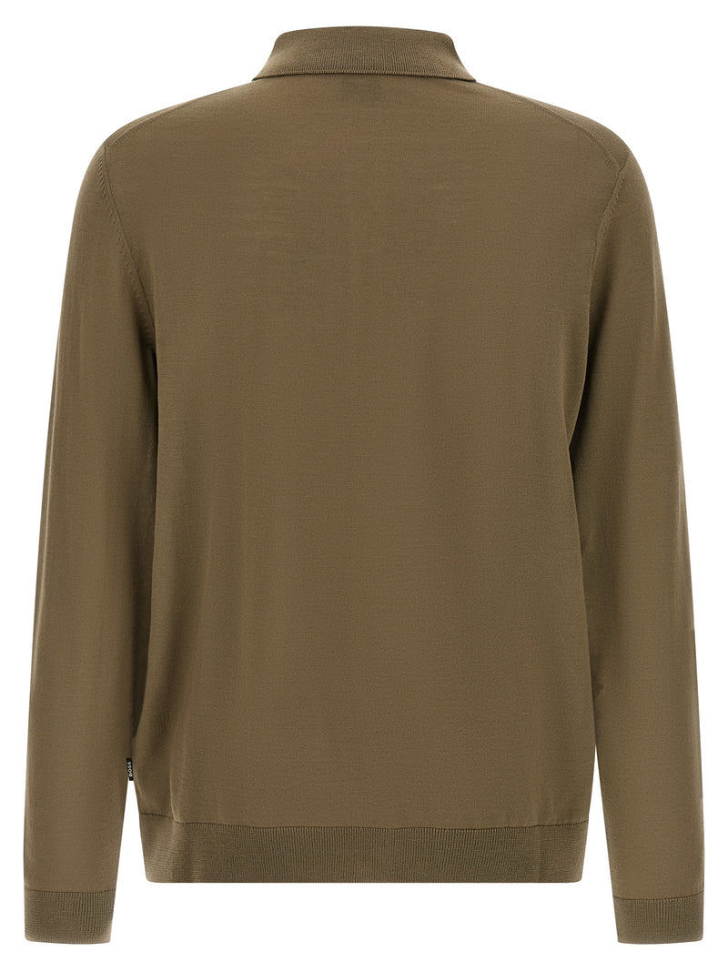 Hugo Boss Bicolor Virgin Wool Polo Shirt
