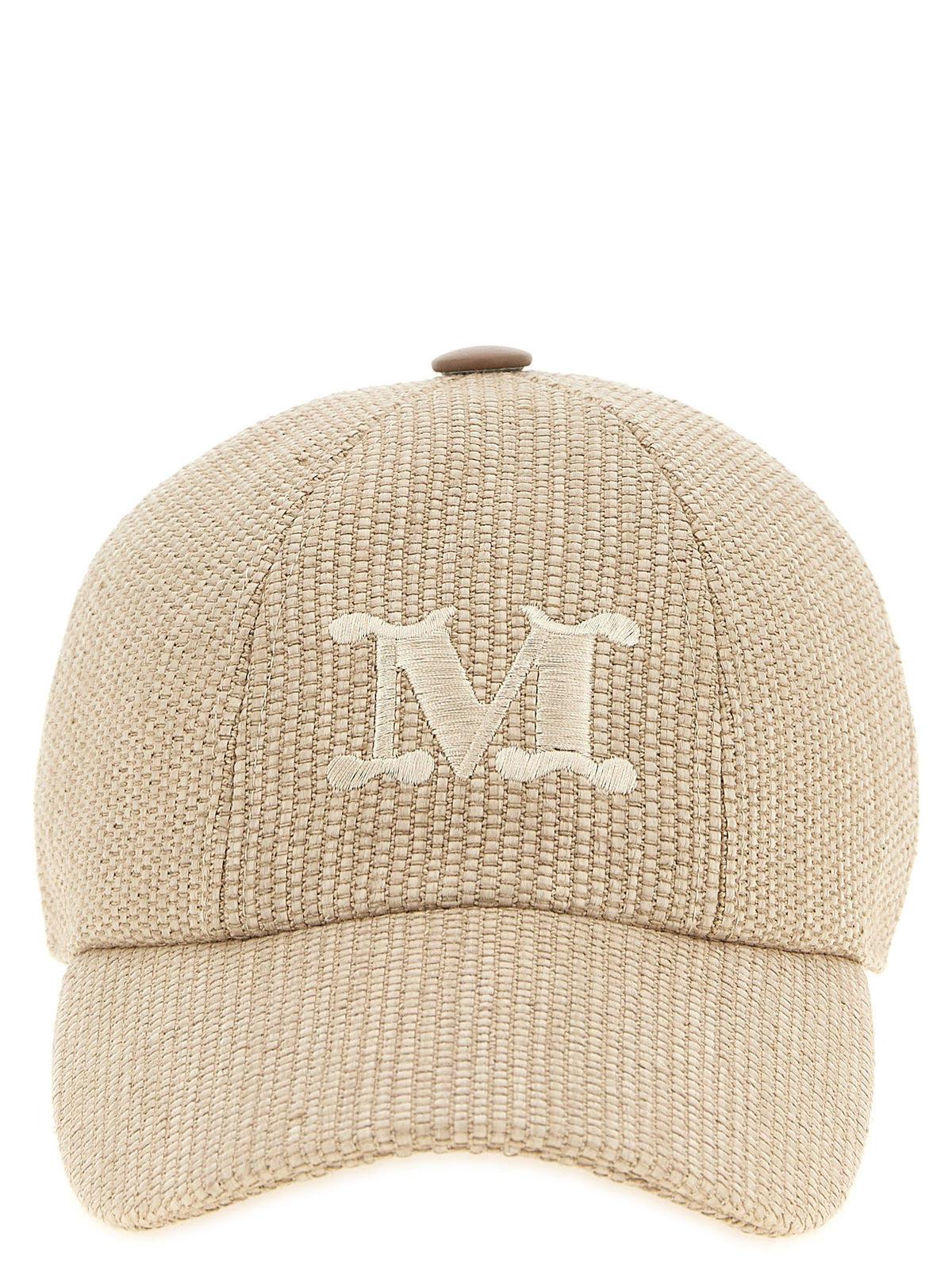 Max Mara MxaCircense Beige Cotton Cap - Stylish Women's Hat