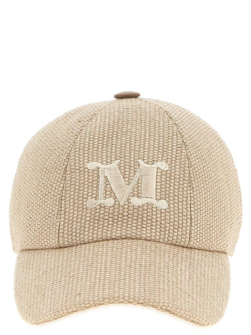 Max Mara MxaCircense Beige Cotton Cap - Stylish Women's Hat