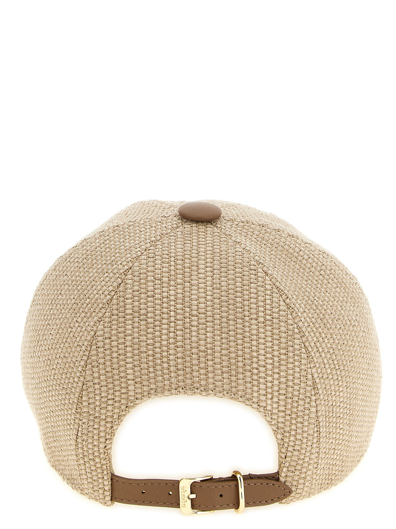 Max Mara MxaCircense Beige Cotton Cap - Stylish Women's Hat