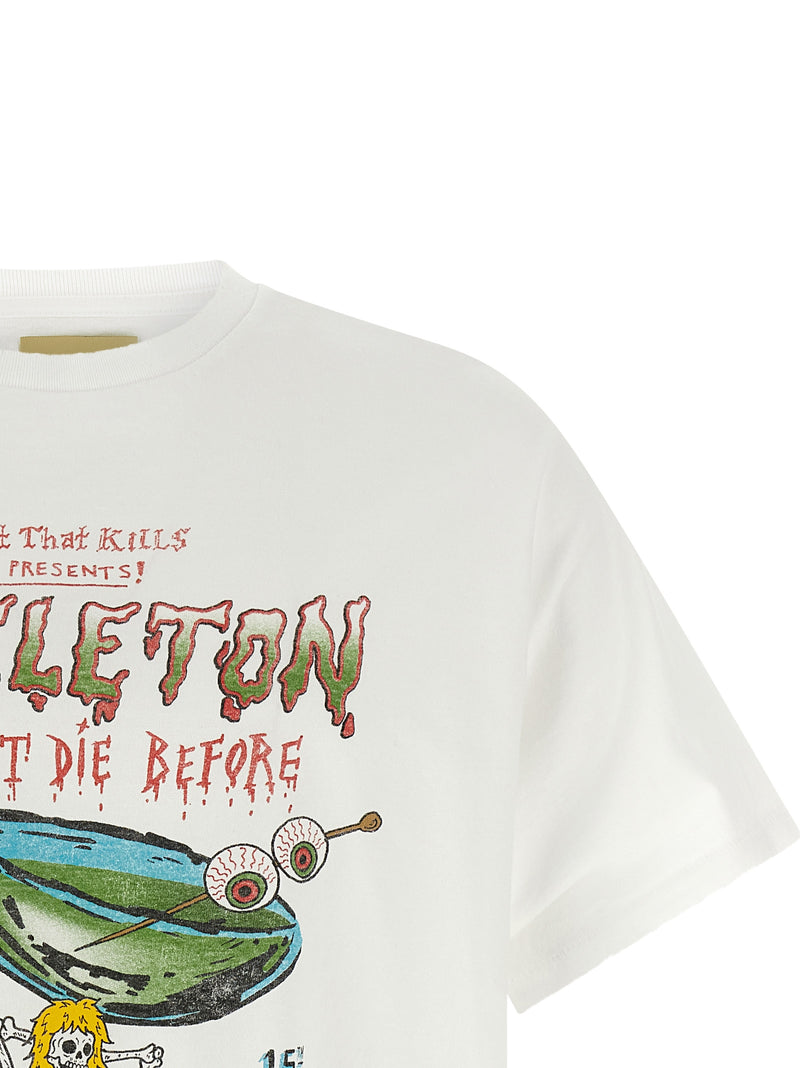 GALLERY DEPT. White Cotton T-Shirt - Don’t Die Design