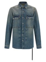 DRKSHDW Veste en jean en coton bleu