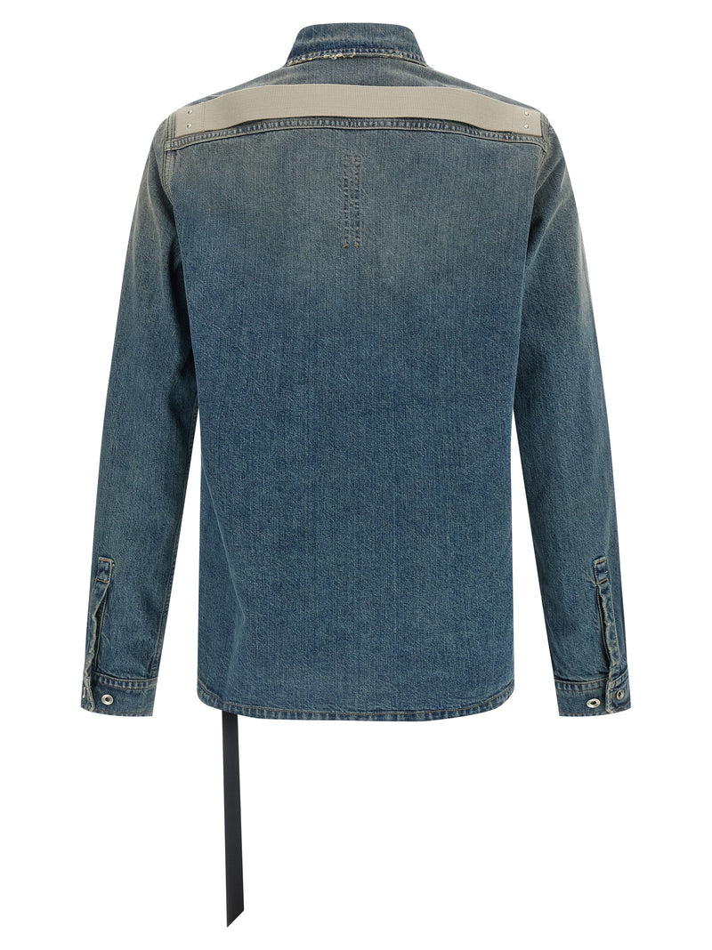 DRKSHDW Veste en jean en coton bleu