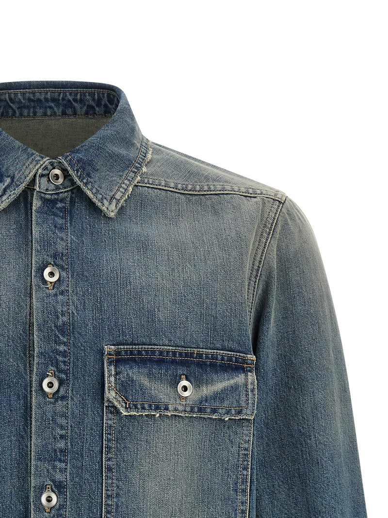 DRKSHDW Veste en jean en coton bleu