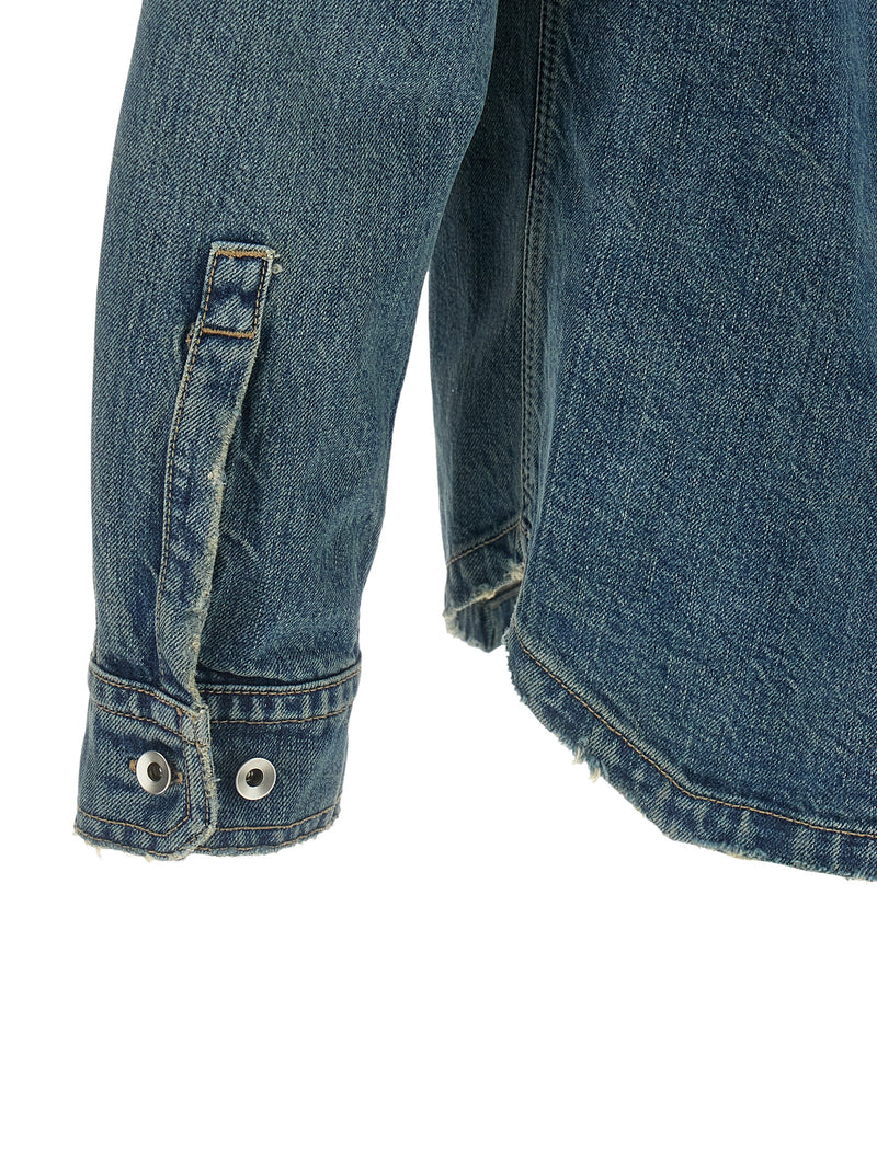 DRKSHDW Veste en jean en coton bleu